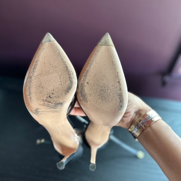 Gianvito Rossi Plexi Heels, Animal Print - Picture 5 of 5